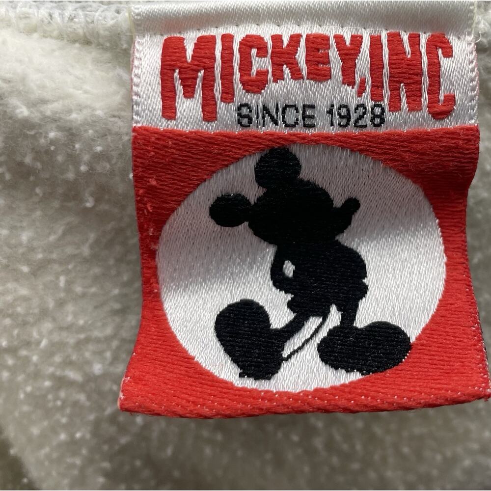 Disneyland Sweatshirt Womens Sz XL Gray Embroidered Mickey Mouse VTG 90s Disney - Picture 4 of 6